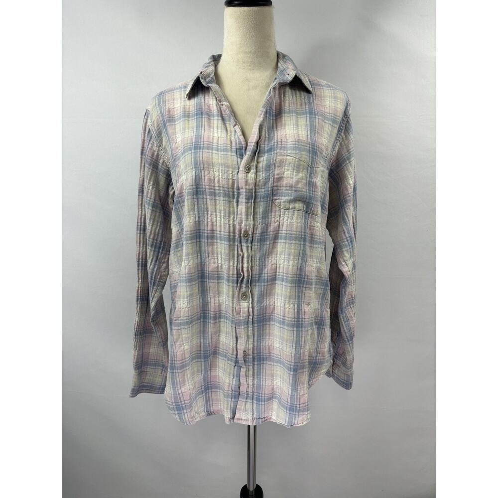 Current Elliott Prep School Button Down Desert Pl… - image 1